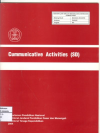 Image of Cummunicative Activities (Bahan Ajar SD)