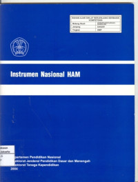 Image of Instrumen  Nasional HAM (Bahan Ajar SMP)