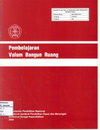 Image of Pembelajaran Volum Bangun Ruang (Bahan Ajar SD)