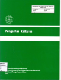 Image of Pengantar Kalkulus (Bahan Ajar Tingkat SMK)