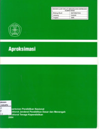 Image of Aproksimasi (Bahan Ajar Tingkat SMK)