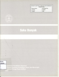 Image of Suku Banyak (Bahan Ajar SMA)