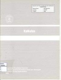 Image of Kalkulus (Bahan Ajar SMA)