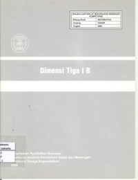 Image of Dimensi Tiga I B (Bahan Ajar SMA)