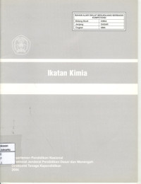 Image of Ikatan Kimia (Bahan Ajar SMA)