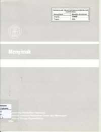 Image of Menyimak (Bahan Ajar SMA)
