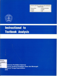 Image of Instructional to Textbook Analysis (Bahan Ajar SMP)