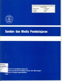 Image of Sumber dan Media Pembelajaran (Bahan Ajar SMP)