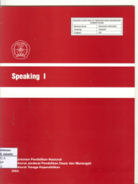 Image of Speaking Bahan Ajar Diklat Guru Bahasa Inggris SD tingkat dasar