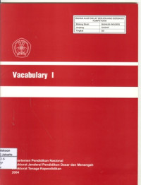 Image of Vacabulary I (Bahan Ajar SD)