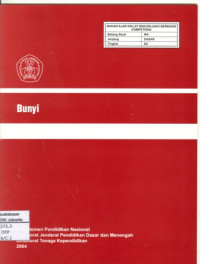 Image of Bunyi (Bahan Ajar SD)