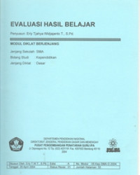 Image of Evaluasi Hasil Belajar SMA
