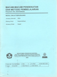 Image of Macam-Macam Pendekatan dan Metode Pembelajaran SMA