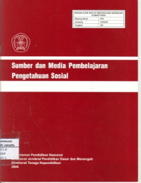 Image of Sumber dan Media Pembelajaran Pengetahuan Sosial (Bahan Ajar SD)